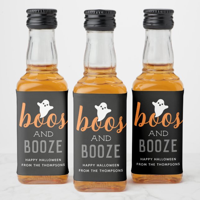 Boos e Booze Laranja e Dia das Bruxas Negras (Garrafas)