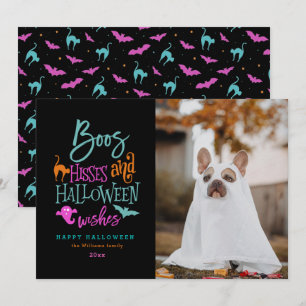 Boos Hisses e Cartões com fotos de Halloween
