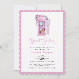 Booth Floral Rosa | Sweet 16 Convite