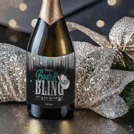 Boots 'n Bling Disco Bachelorette Teal ID925