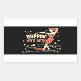 Boppin' com adesivo Beth