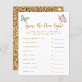 Borboleta Adivinha O Jogo Do Chá de fraldas Do Pre