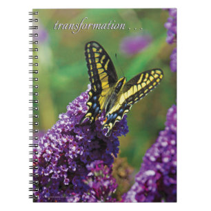 Borboleta amarela mim - caderno espiral