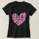 borboleta aquosa borboleta coração rosa camisa de  (Frente do Design)