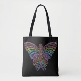 Borboleta-arco-íris (preto) - Bolsa