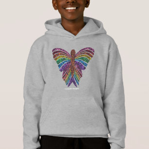 Borboleta Arco-íris (vívida) - Moletom de Menino