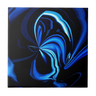 Borboleta Azul Abstrato