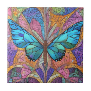 Borboleta Azul Belo Mosaico