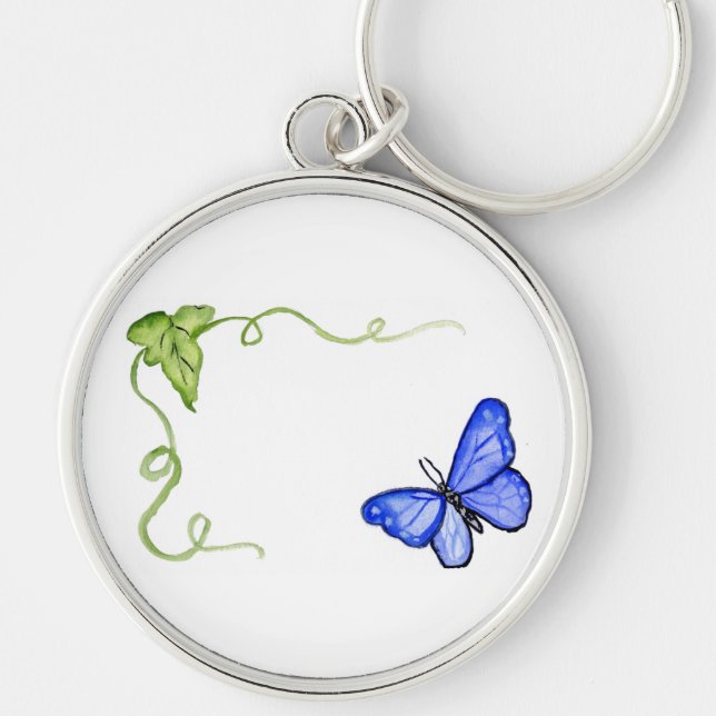 Borboleta Azul e Chaveiro Verde (Frente)