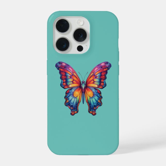 Borboleta Azul Laranja Asas (Verso)