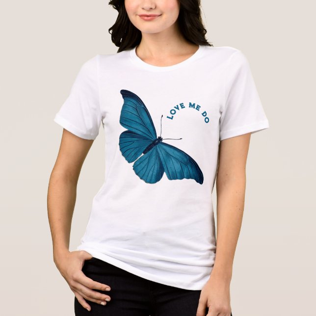 Borboleta Azul Morpho Me Ama (Frente)