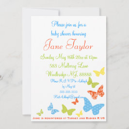 Borboleta Beija Convites Para Bebê