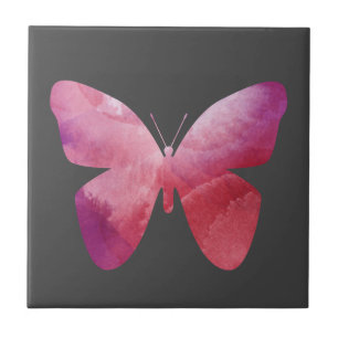 Borboleta branca rosa