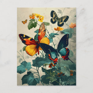Borboleta Caleidoscópio: Cartão postal Vintage