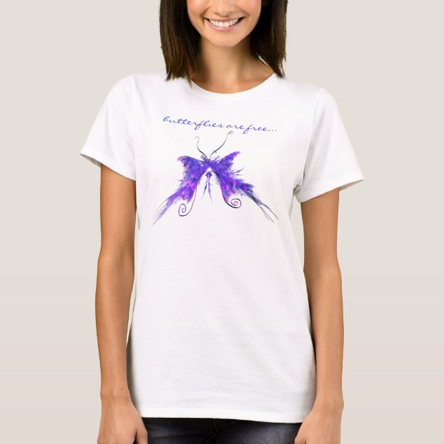 Borboleta - Camiseta Lavendar (Frente)