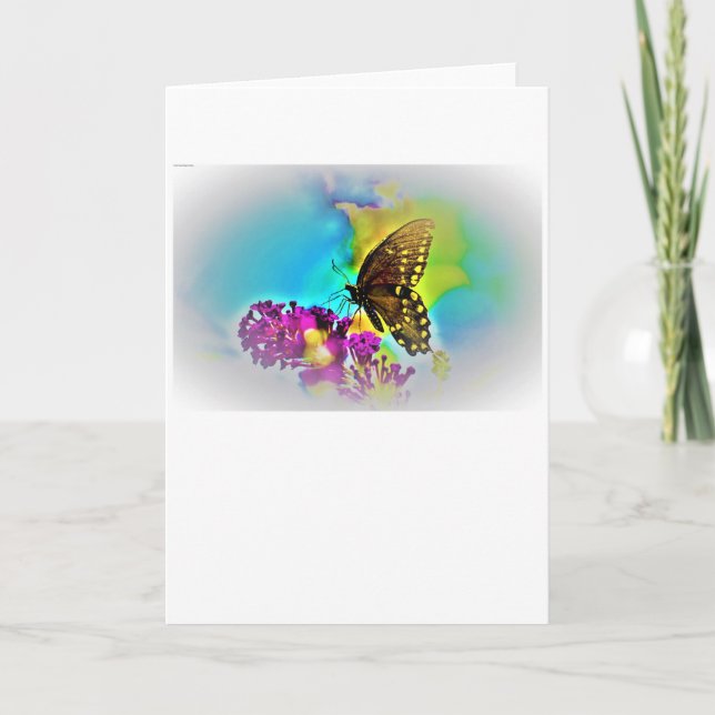 Borboleta, cartão (Frente)