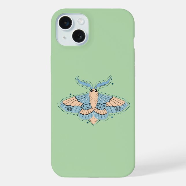 Borboleta Celestial Caprichosa — Azul Suave e Pêss (Verso)