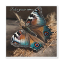 Borboleta com design de zebra