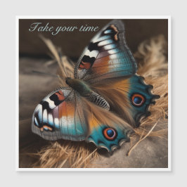 Borboleta com design de zebra