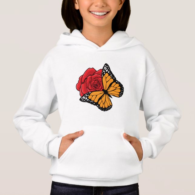 Borboleta com Rosa (Frente)
