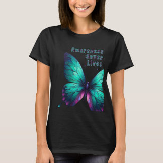 Borboleta da Esperança - Camisa T de Prevenção ao