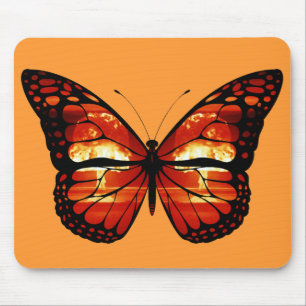 Borboleta da Nuvem de Cogumelo Atômico Mousepad