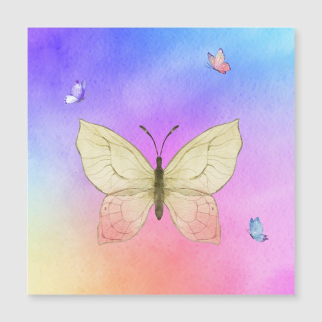 Borboleta de Aquarela (Frente)