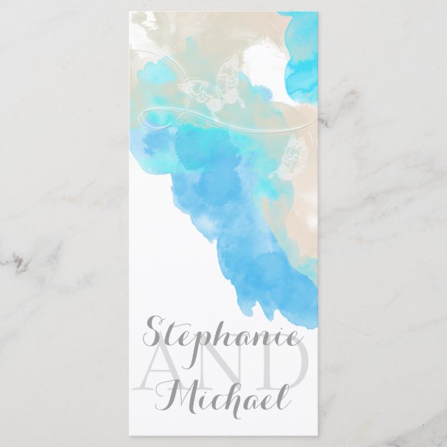 Borboleta de Aquarela Programa Shore Oceânica Rack (Frente)