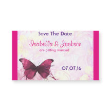 Borboleta de Aquarela Puro a Rosa