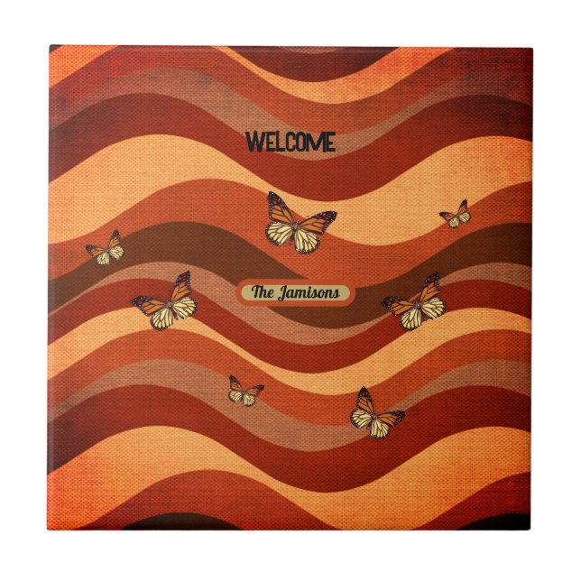 Borboleta de Cor de Outono (Frente)