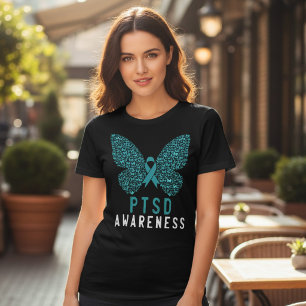 Borboleta de Fita Azul de Conscientização do TEPT