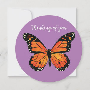 Borboleta de Monarca Roxa e Laranja