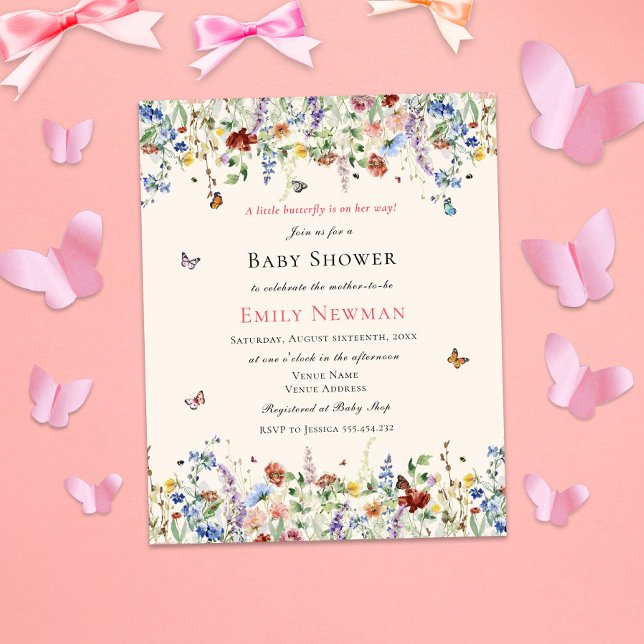 Borboleta De Orçamento A Caminho | CHÁ DE FRALDAS (Criador carregado)