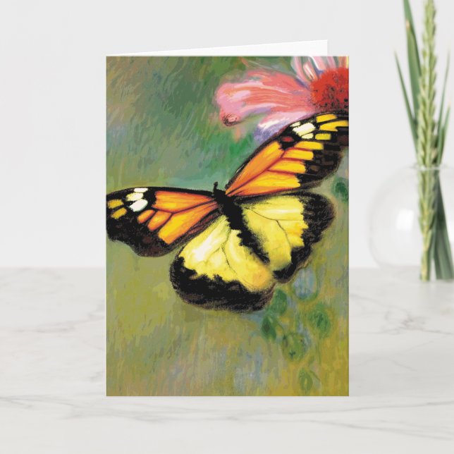 Borboleta de Verão primavera - Cartão de Saudação (Frente)