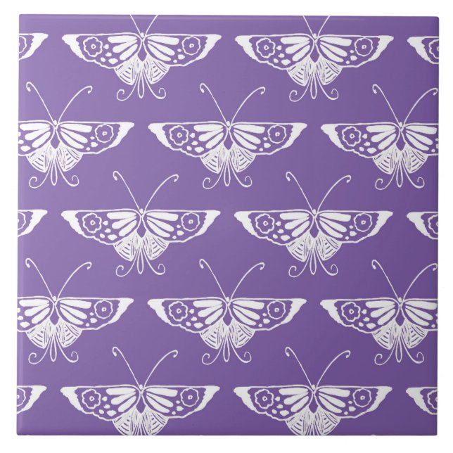 Borboleta Deco estilizada - lilac empoeirado (Frente)
