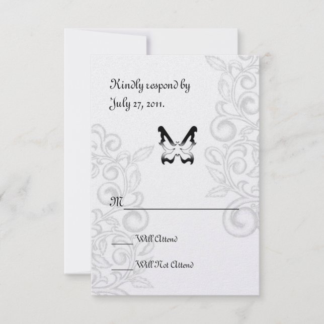 Borboleta e RSVP Flourado (Frente)