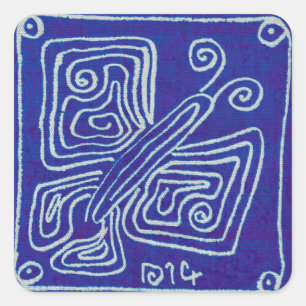 Borboleta e tecido reais da vida, etiqueta