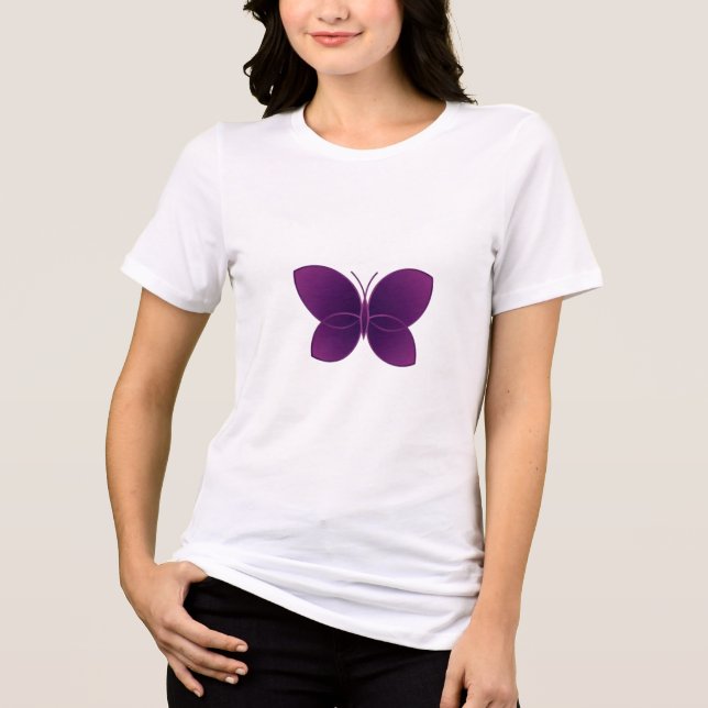 Borboleta Elegante em Harmonia Geométrica (Frente)