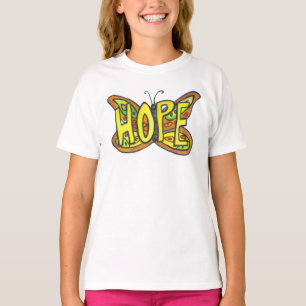Borboleta Esperança Arte Palavra Camisa Personali