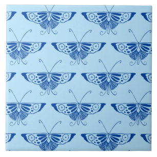 Borboleta estilizado de Deco - cobalto e azul