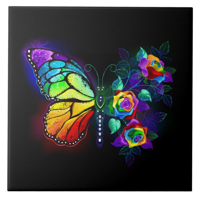 Borboleta-flor-arco-íris (Frente)