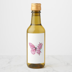 Borboleta Flor com Sakura Rosa