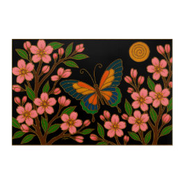 Borboleta Flor de Cerejeira Lua