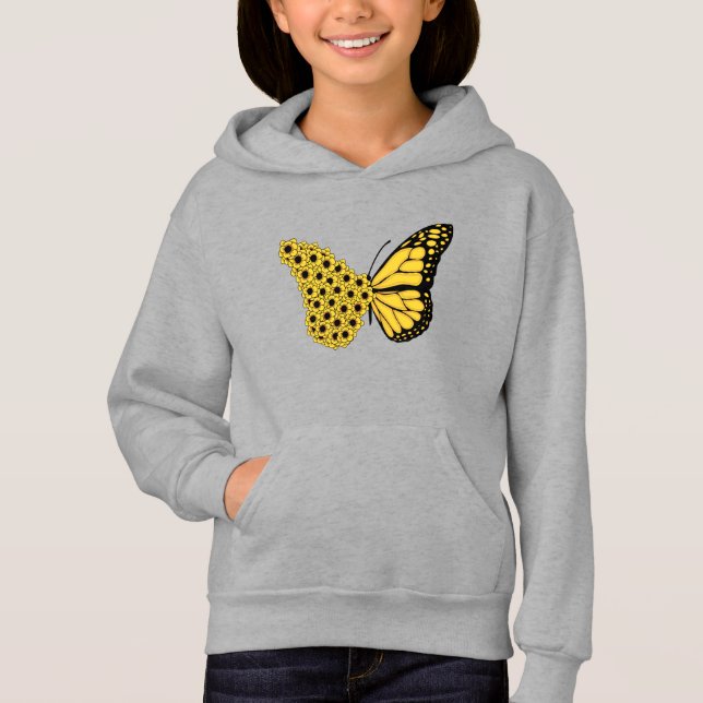 borboleta girassol vintage mulheres monarca (Frente)