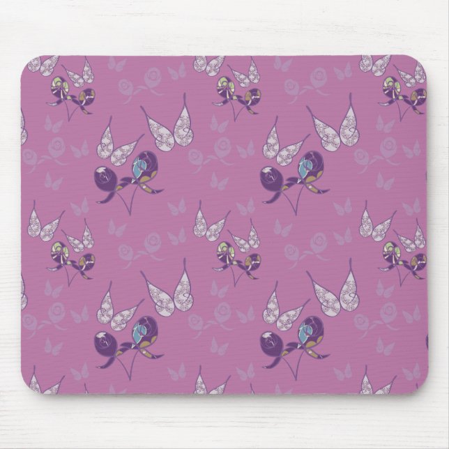 Borboleta Joy Mousepad (Roxo) (Frente)