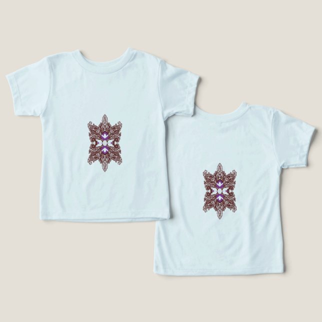 Borboleta Mandala Art Boho Floral Design (Design Frente e Verso)