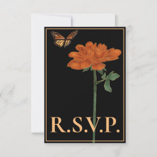 Borboleta Monarca Dahlia Black QRC RSVP