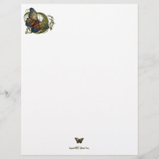 Borboleta Monarch 8,5" x 11" Letterhead