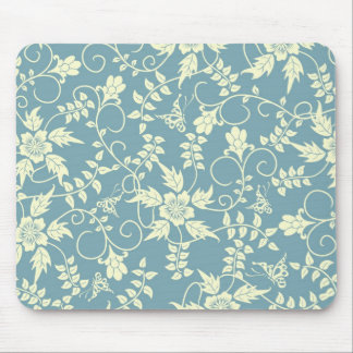 Borboleta Mousepad floral do vintage