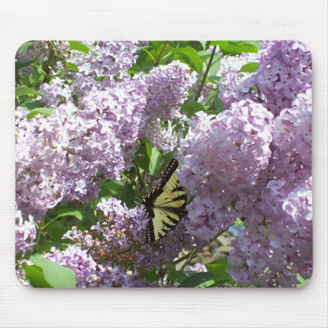 Borboleta no Lilac Mousepad (Frente)